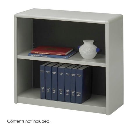Safco 2-Shelf Economy Bookcase - Gray 7170GR***